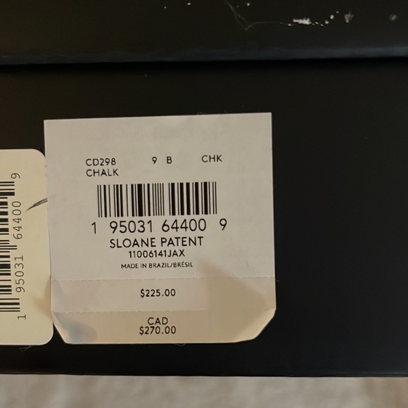 COACH Sloane Patent Leather Pump Chalk 9 B (M) - Picture 14 of 15